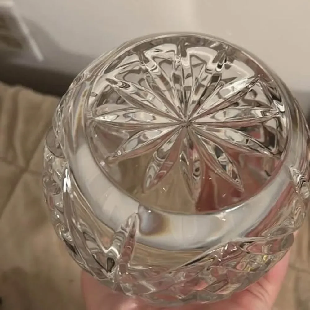 Vintage Cut Crystal Decanter with Stopper 13”